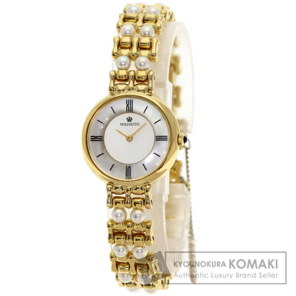 MIKIMOTO Pearl watch Watches 2P20-0530 Gold Plated/GPxPearl Ladies