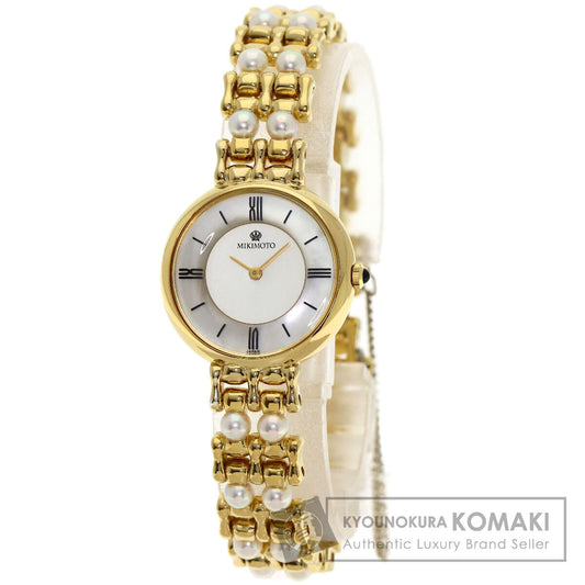MIKIMOTO Pearl watch Watches 2P20-0530 Gold Plated/GPxPearl Ladies