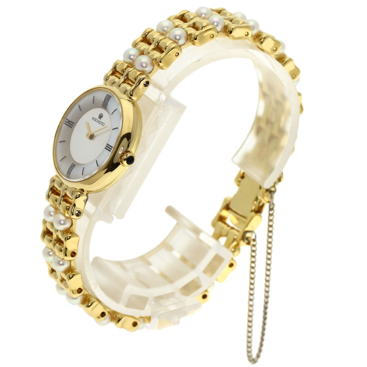 MIKIMOTO Pearl watch Watches 2P20-0530 Gold Plated/GPxPearl Ladies