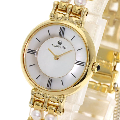 MIKIMOTO Pearl watch Watches 2P20-0530 Gold Plated/GPxPearl Ladies