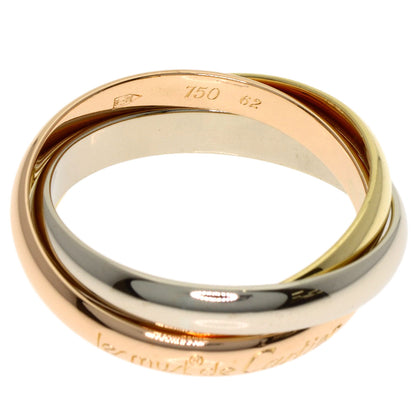 CARTIER Trinity #62 Ring K18 Yellow Gold 18K Pink GoldLadies [Used]