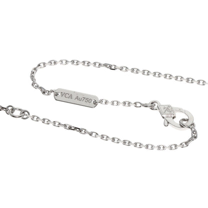 Van Cleef & Arpels Vintage Alhambra Diamond Necklace K18 White Gold Ladies [Used]