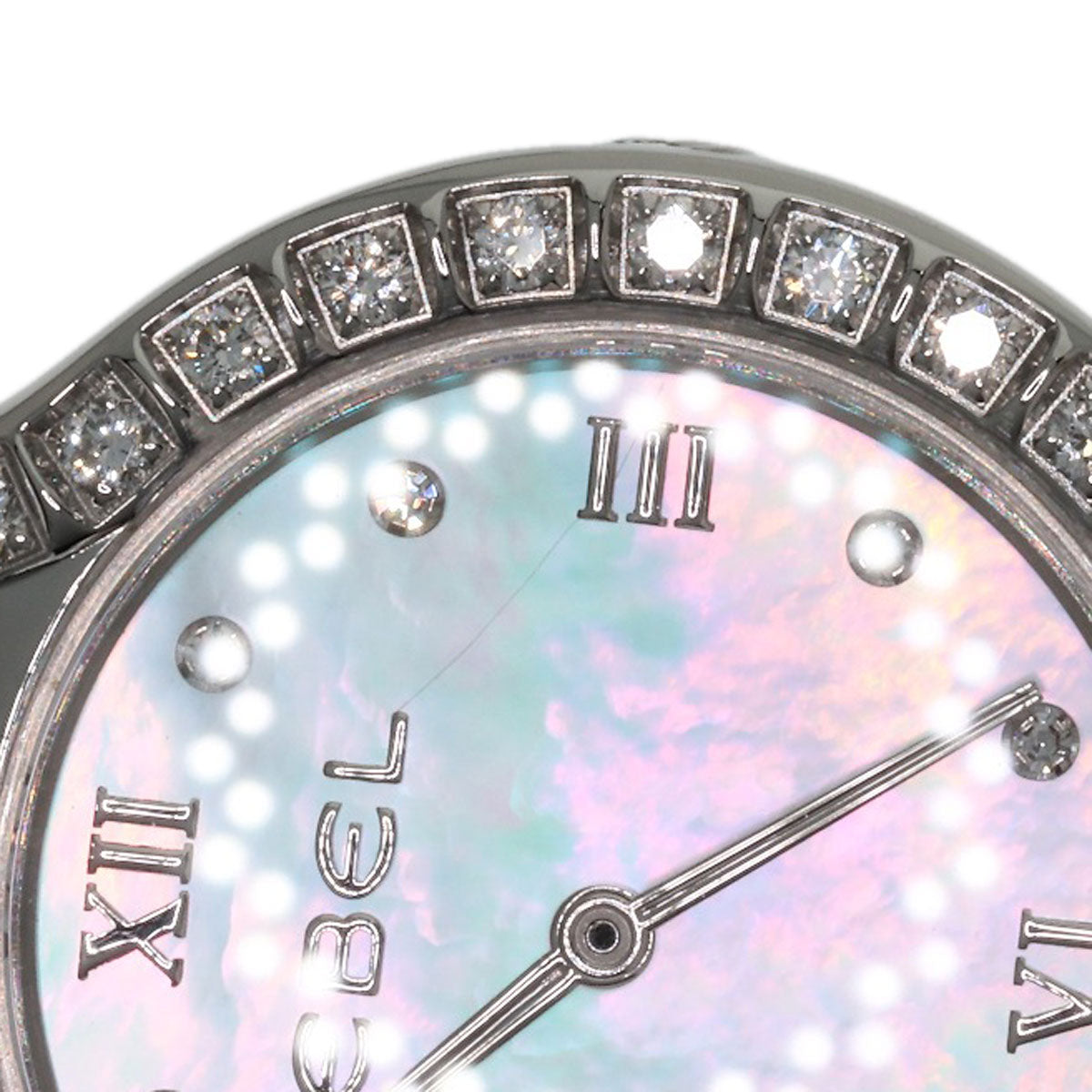 EBEL Beluga Bezel Diamond Watches E9157428 Stainless Steel/Stainless Steel Ladies