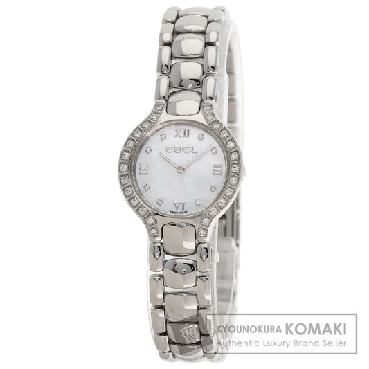 EBEL Beluga Bezel Diamond Watches E9157428 Stainless Steel/Stainless Steel Ladies