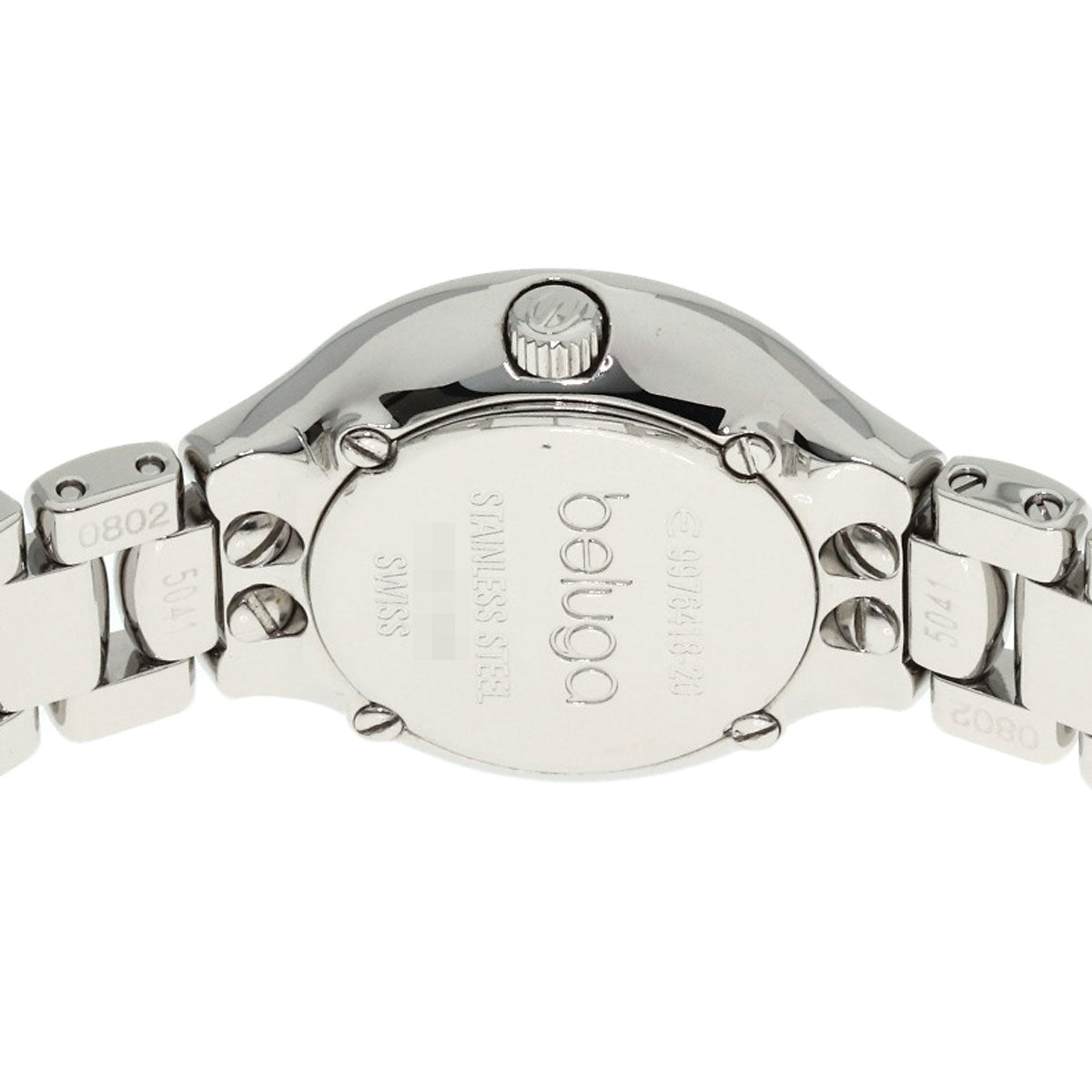 EBEL Beluga Bezel Diamond Watches E9157428 Stainless Steel/Stainless Steel Ladies