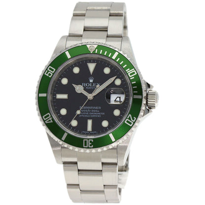 ROLEX Submarina Date Green Sub Watches 16610 Stainless Steel/Stainless Steel mens
