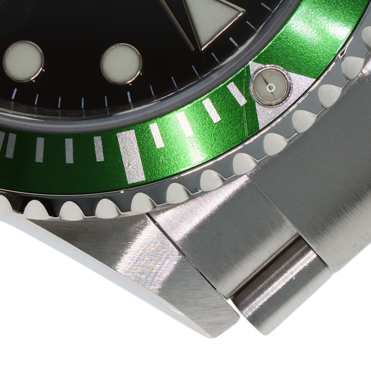 ROLEX Submarina Date Green Sub Watches 16610 Stainless Steel/Stainless Steel mens