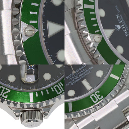 ROLEX Submarina Date Green Sub Watches 16610 Stainless Steel/Stainless Steel mens