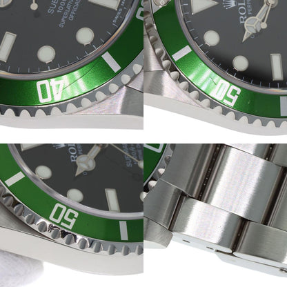 ROLEX Submarina Date Green Sub Watches 16610 Stainless Steel/Stainless Steel mens