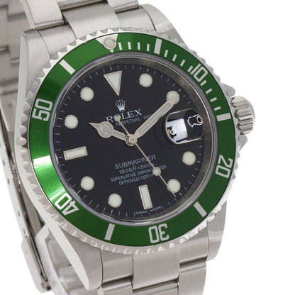 ROLEX Submarina Date Green Sub Watches 16610 Stainless Steel/Stainless Steel mens