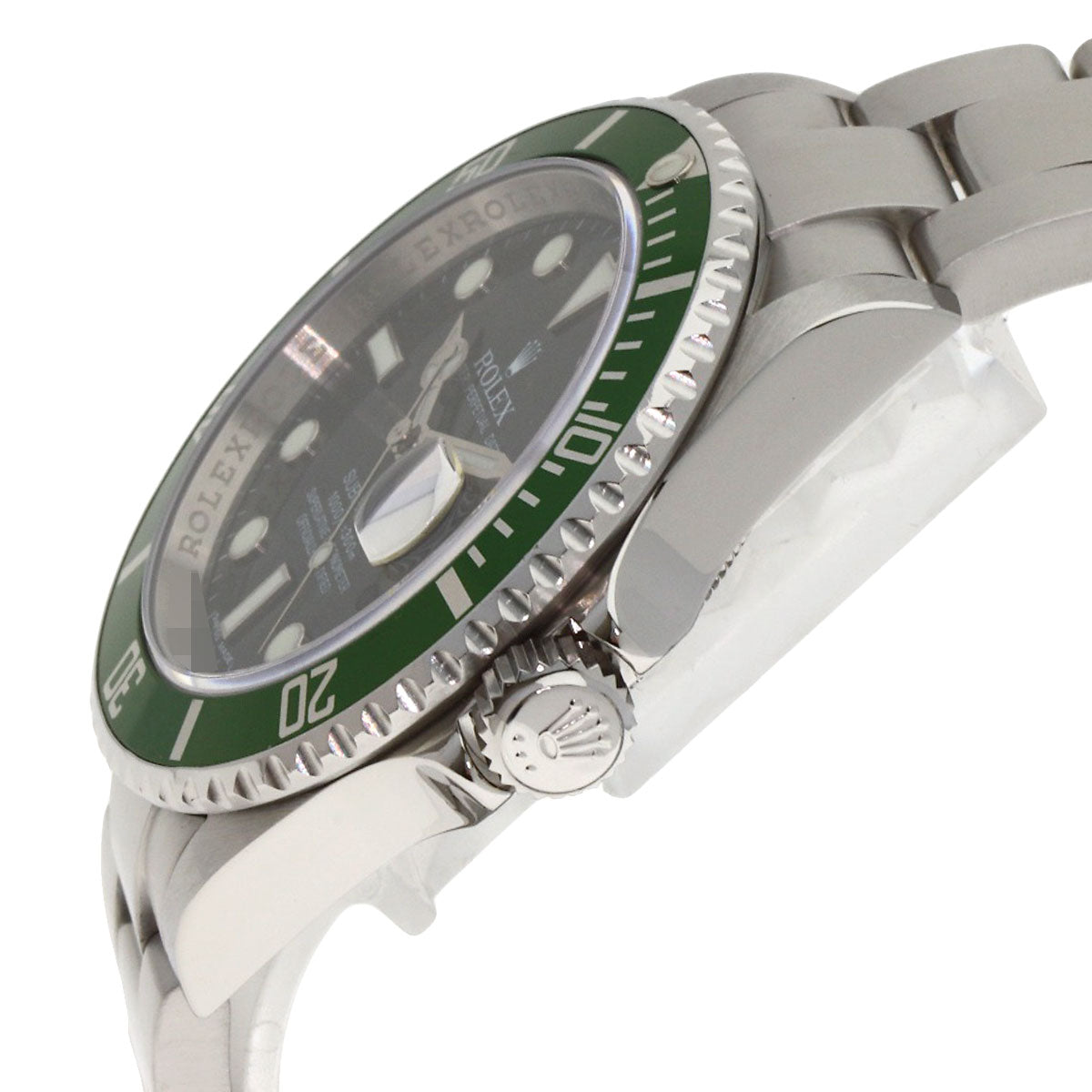 ROLEX Submarina Date Green Sub Watches 16610 Stainless Steel/Stainless Steel mens