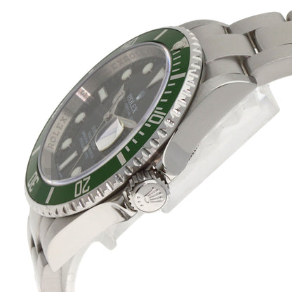 ROLEX Submarina Date Green Sub Watches 16610 Stainless Steel/Stainless Steel mens