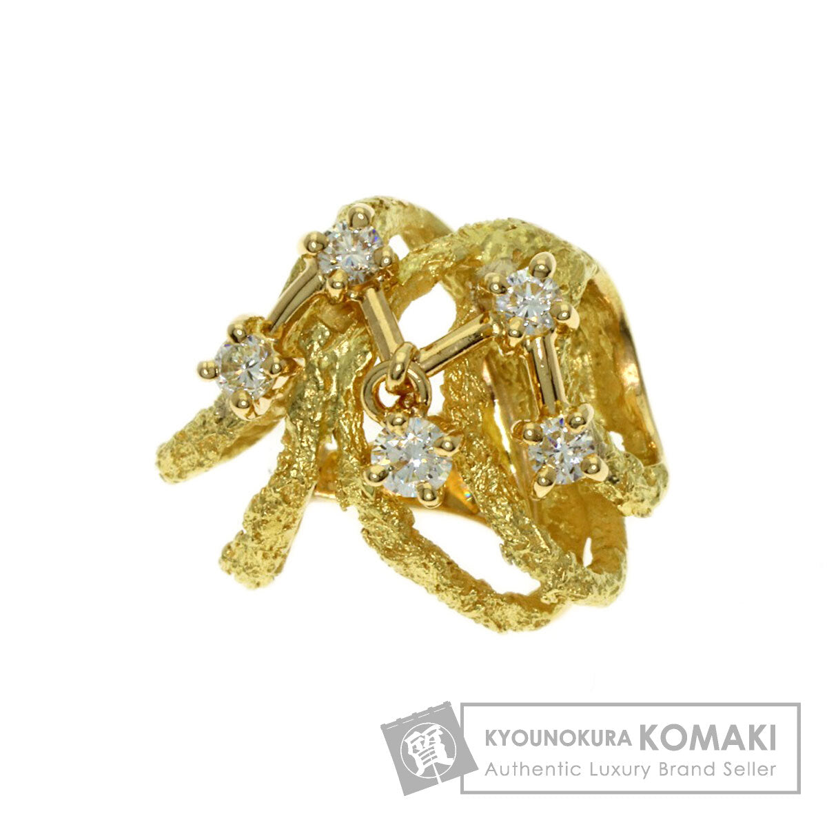 0.169ct Tomoyasu Diamond Pendant top K18 Yellow Gold 2.4g　Ladies