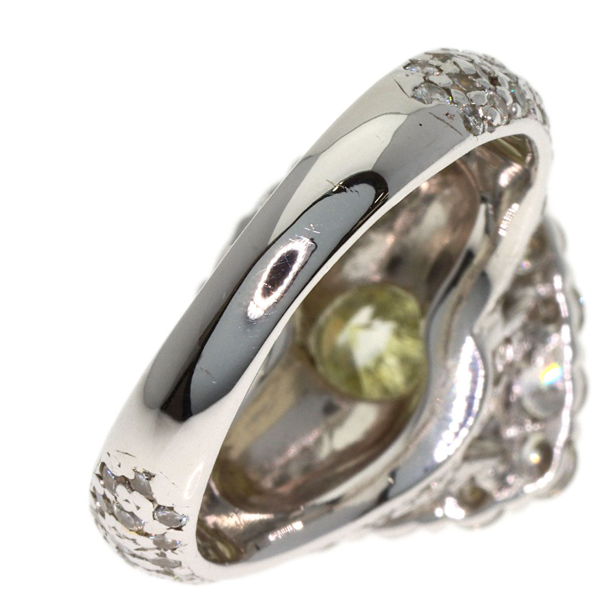 5.009ct Diamond Ring K18 White Gold 14g　Ladies