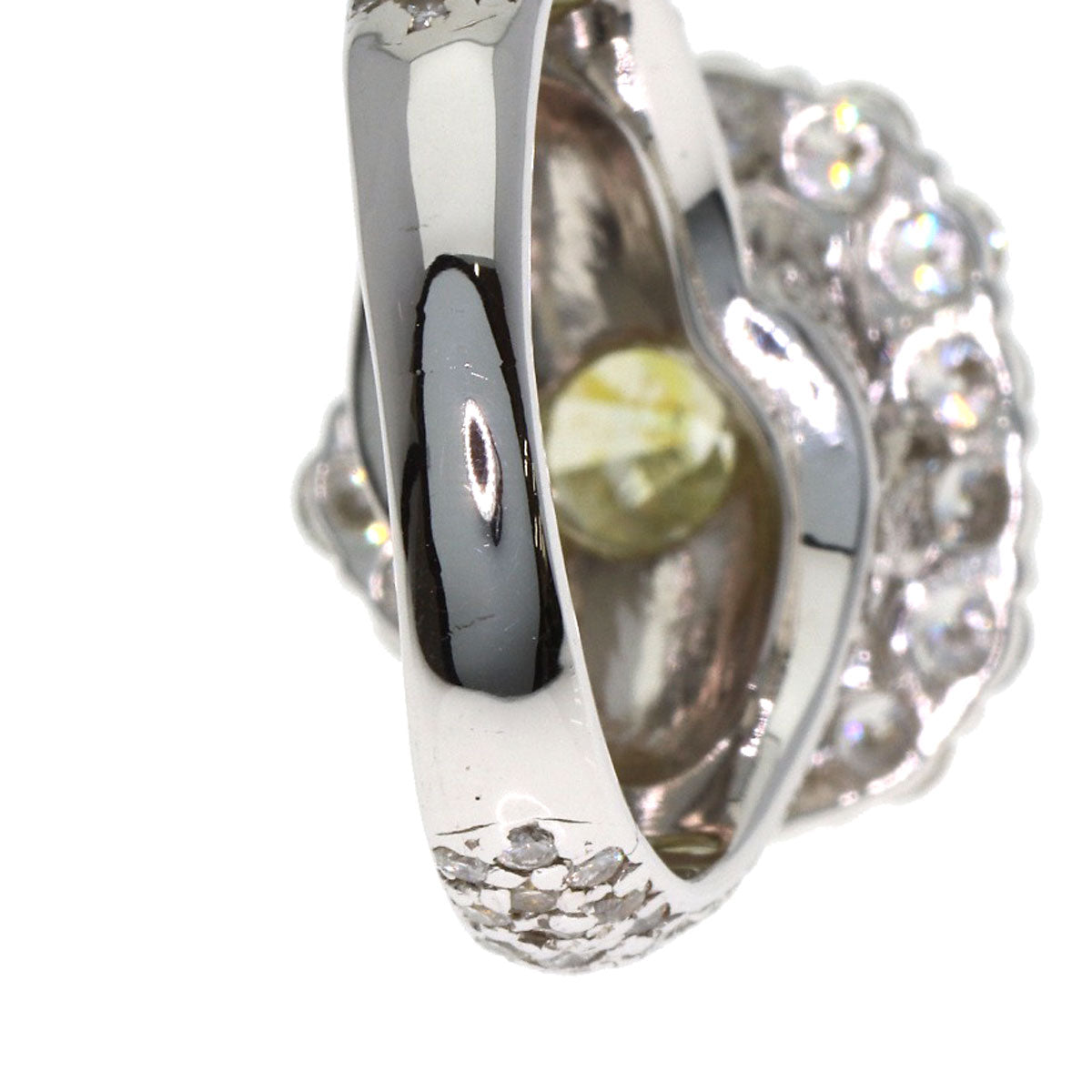 5.009ct Diamond Ring K18 White Gold 14g　Ladies