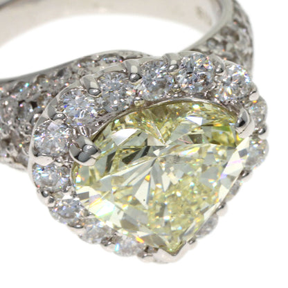 5.009ct Diamond Ring K18 White Gold 14g　Ladies