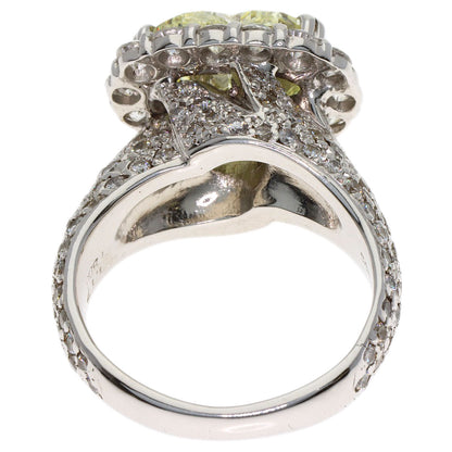 5.009ct Diamond Ring K18 White Gold 14g　Ladies