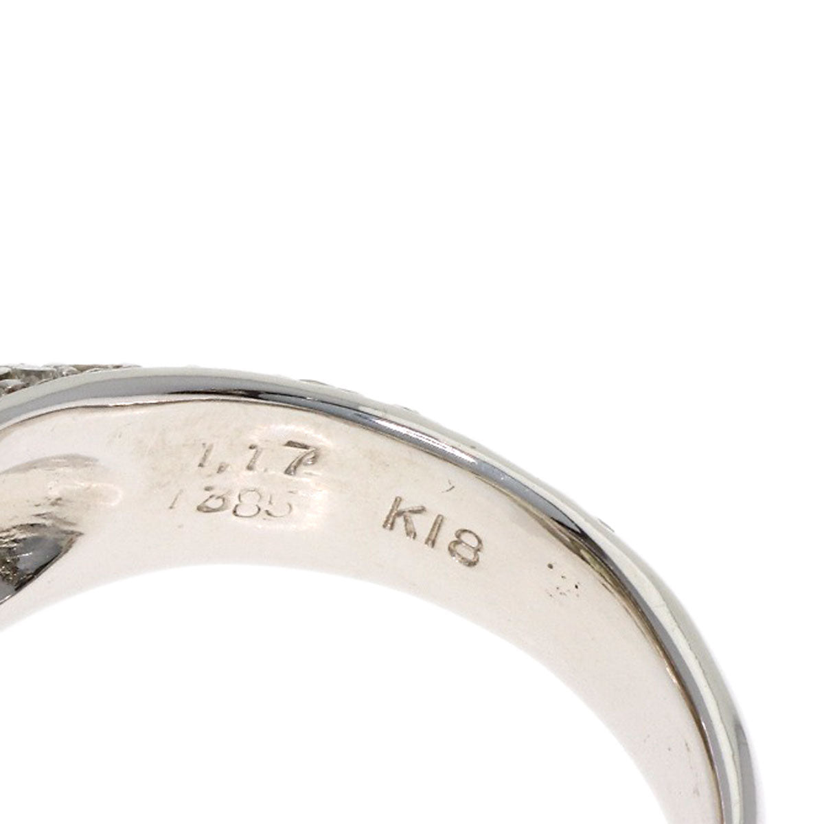 5.009ct Diamond Ring K18 White Gold 14g　Ladies