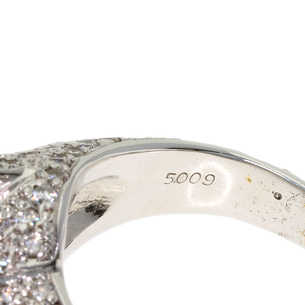 5.009ct Diamond Ring K18 White Gold 14g　Ladies