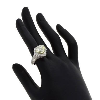 5.009ct Diamond Ring K18 White Gold 14g　Ladies