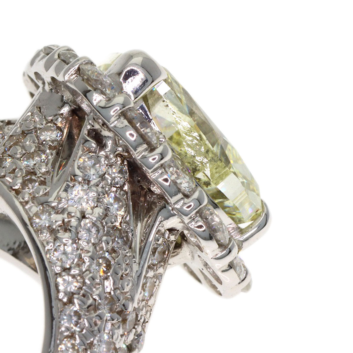 5.009ct Diamond Ring K18 White Gold 14g　Ladies