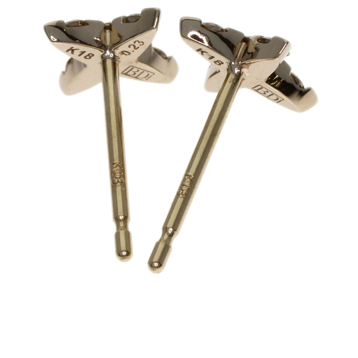 Kashikey Naked Brown Diamond earring K18BG Ladies [Used]