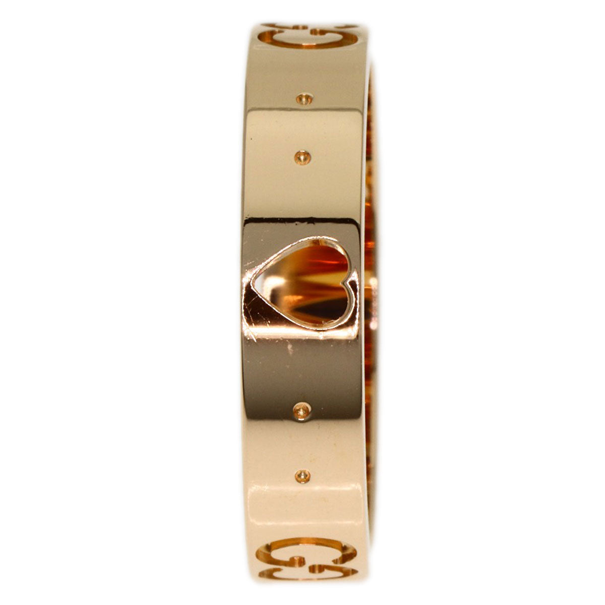GUCCI Icon # 11 Ring K18 Pink Gold Ladies [Used]