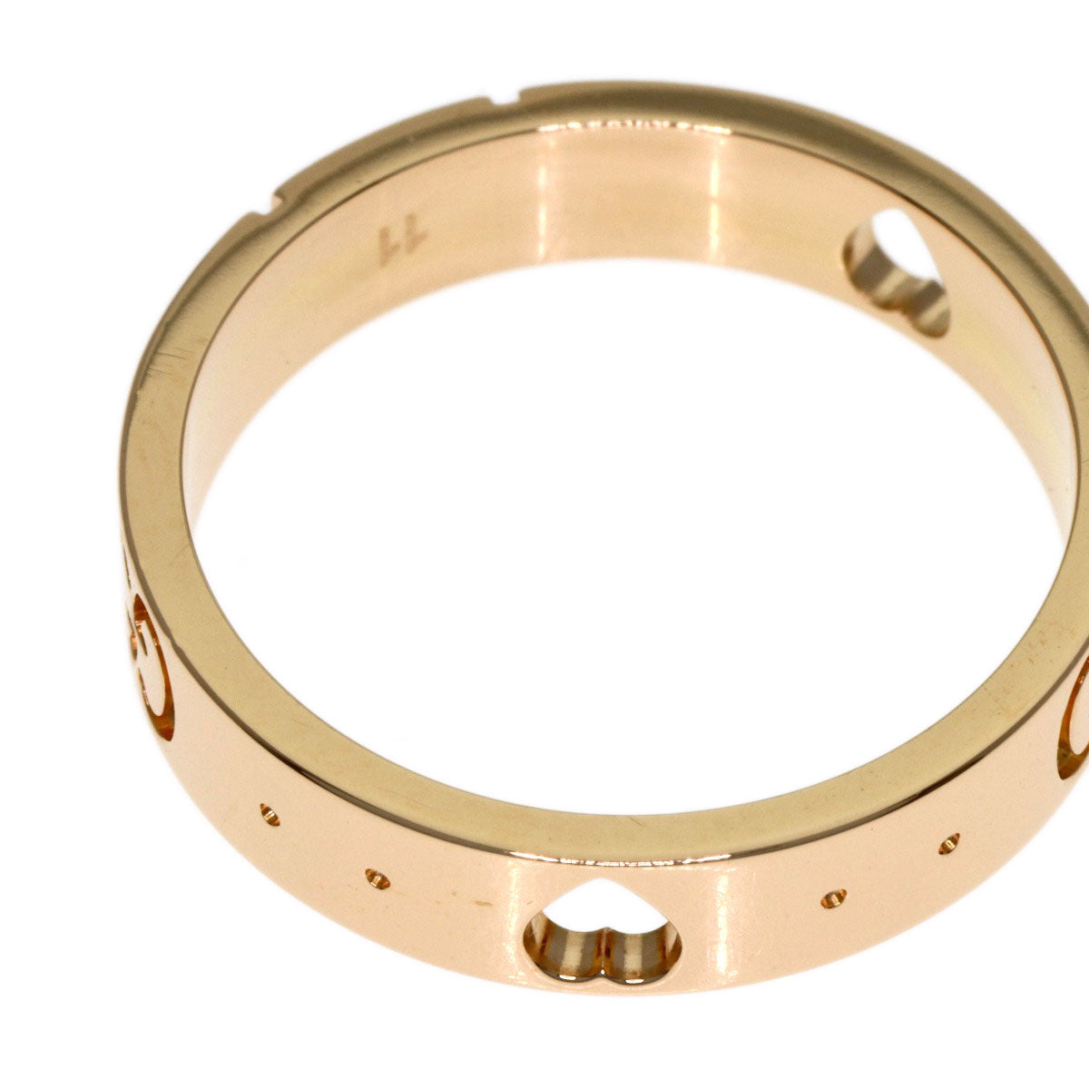 GUCCI Icon # 11 Ring K18 Pink Gold Ladies [Used]
