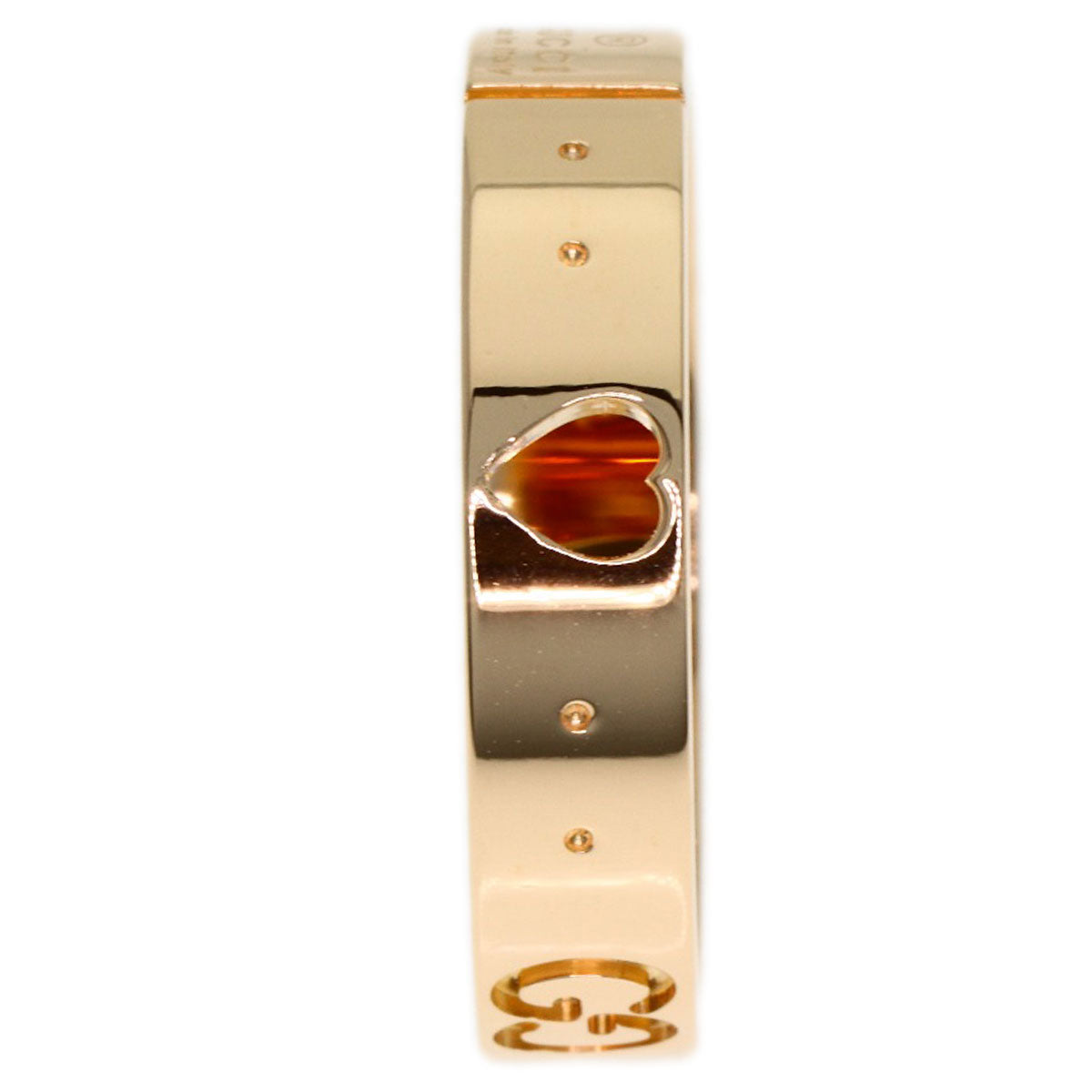 GUCCI Icon # 11 Ring K18 Pink Gold Ladies [Used]