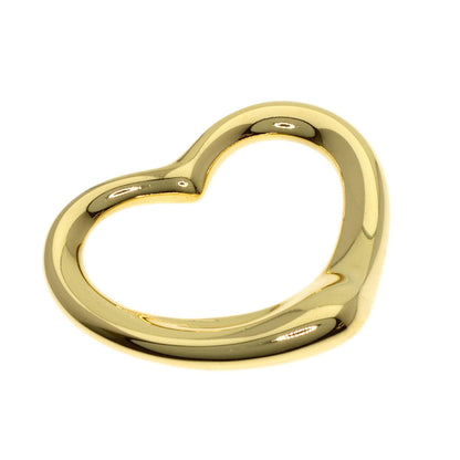 TIFFANY&Co. Open heart Pendant top K18 Yellow Gold Ladies [Used]