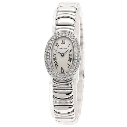 CARTIER Mini Baignoire Watches WB5095L2 K18 White Gold/K18 White Gold Ladies