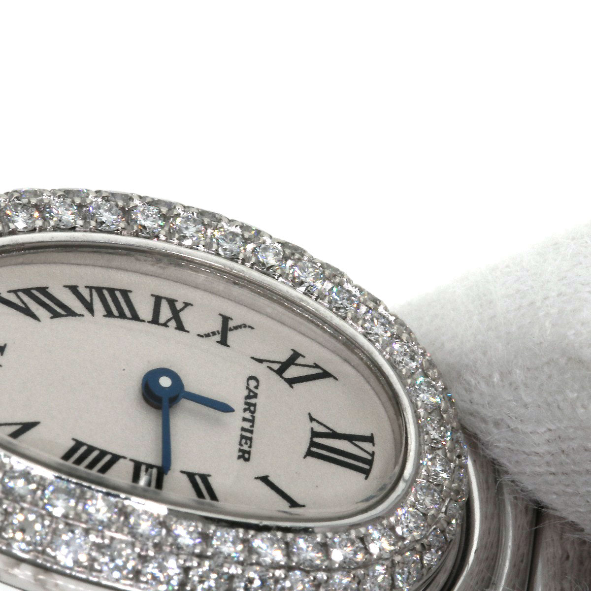 CARTIER Mini Baignoire Watches WB5095L2 K18 White Gold/K18 White Gold Ladies