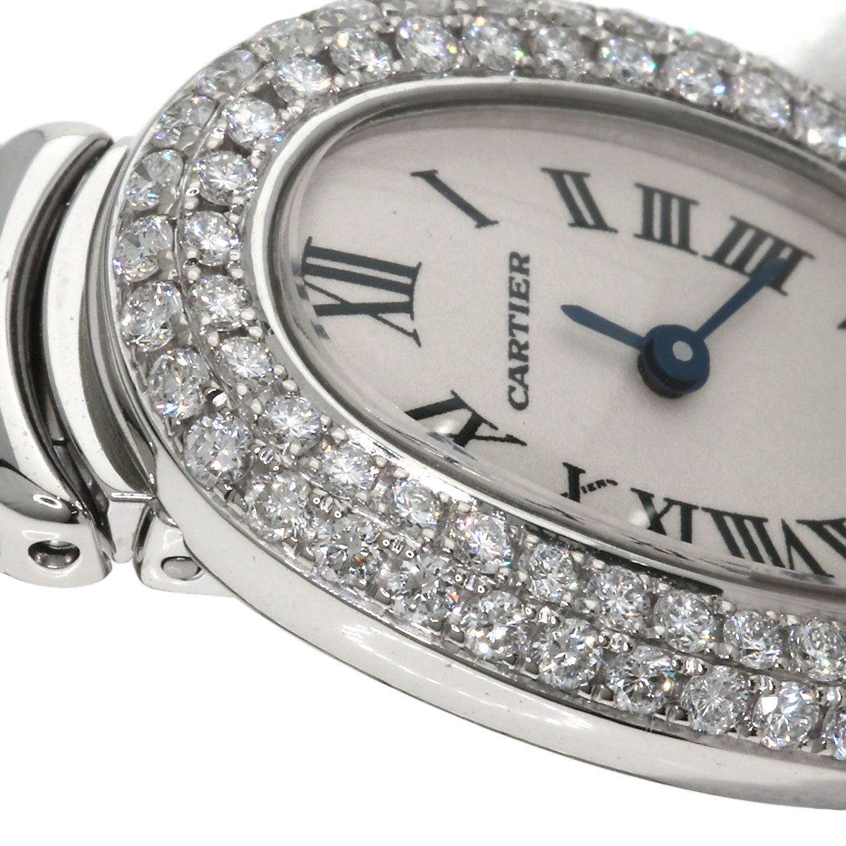 CARTIER Mini Baignoire Watches WB5095L2 K18 White Gold/K18 White Gold Ladies