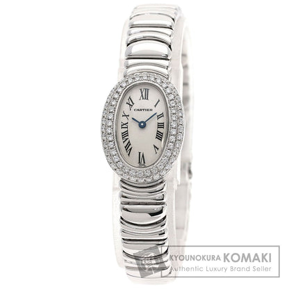 CARTIER Mini Baignoire Watches WB5095L2 K18 White Gold/K18 White Gold Ladies