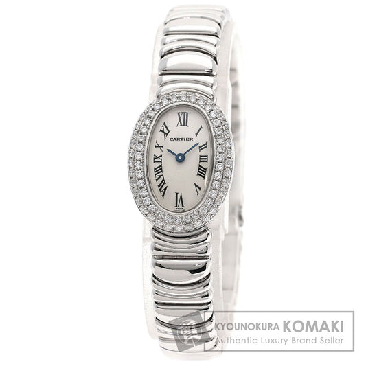 CARTIER Mini Baignoire Watches WB5095L2 K18 White Gold/K18 White Gold Ladies