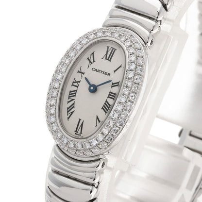 CARTIER Mini Baignoire Watches WB5095L2 K18 White Gold/K18 White Gold Ladies