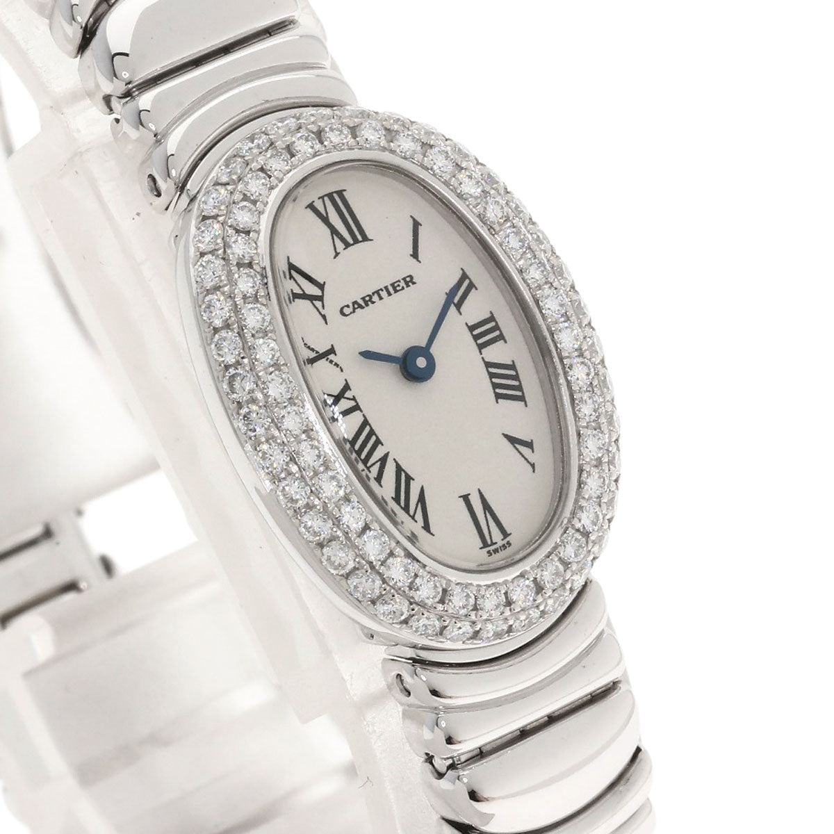 CARTIER Mini Baignoire Watches WB5095L2 K18 White Gold/K18 White Gold Ladies