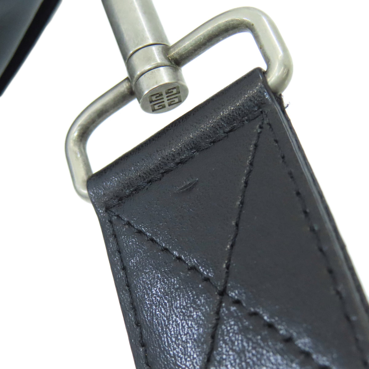 GIVENCHY logo Shoulder Bag Leather Ladies [Used]
