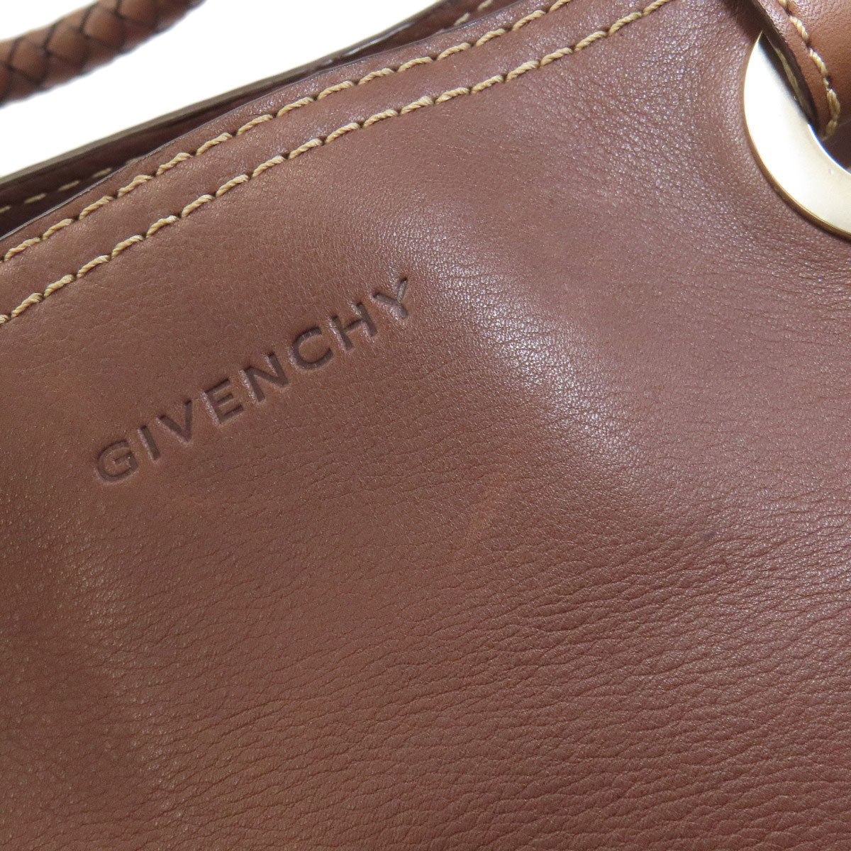 GIVENCHY logo Tote Bag Leather Ladies [Used]