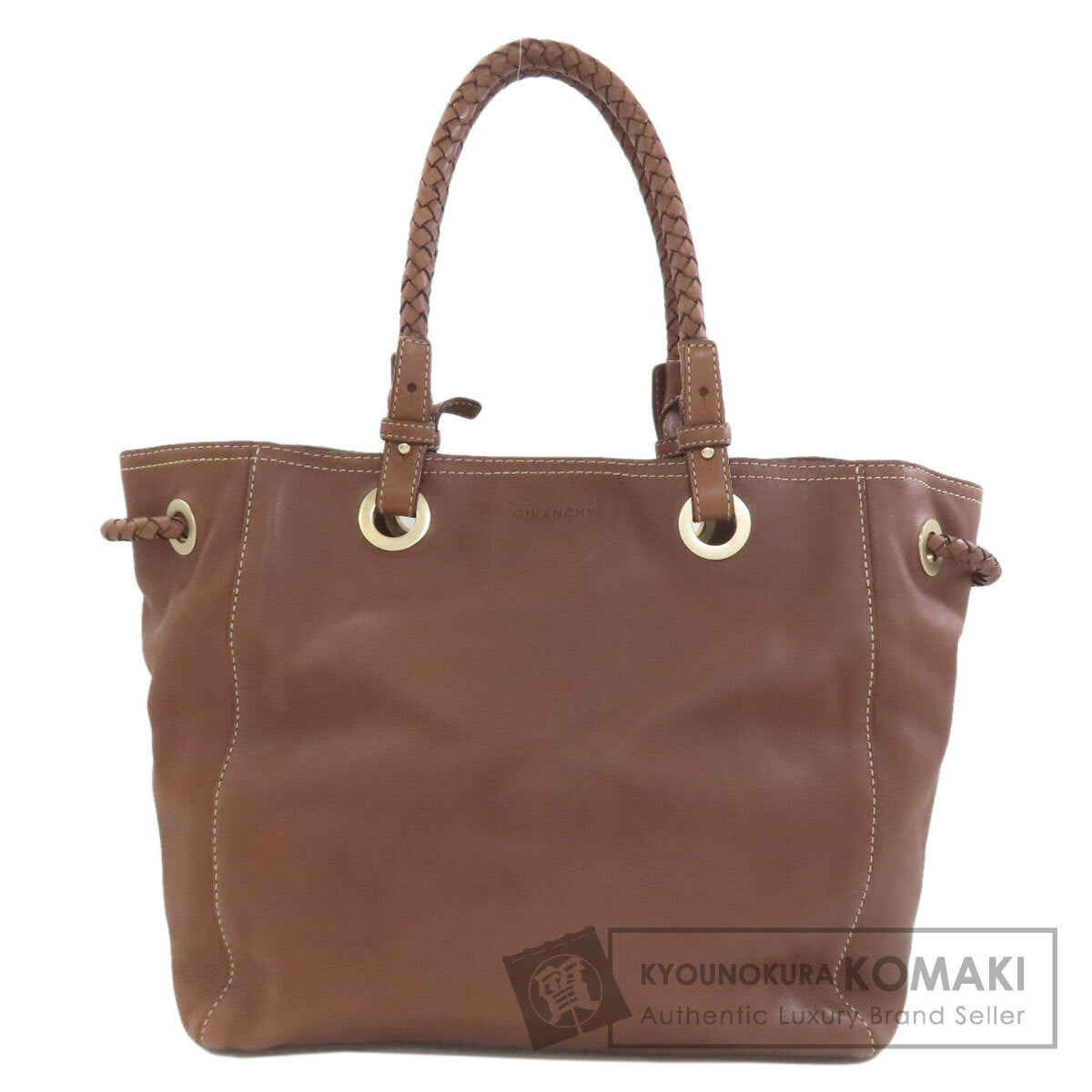 GIVENCHY logo Tote Bag Leather Ladies [Used]