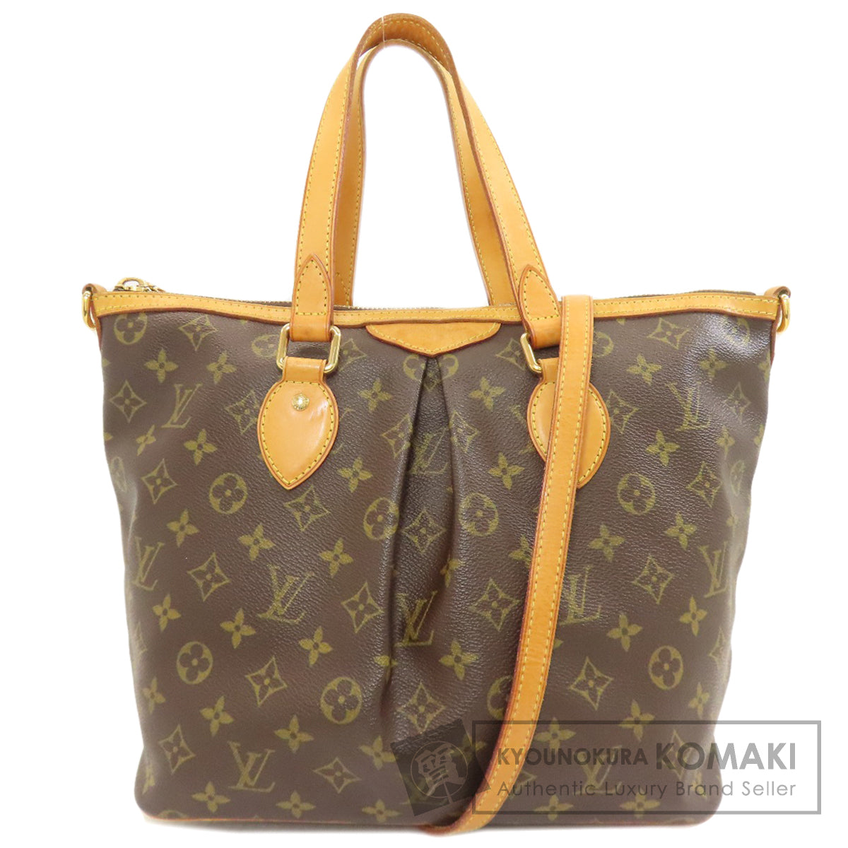 LOUIS VUITTON M40145 Palermo PM Tote Bag Monogram canvas Ladies [Used]