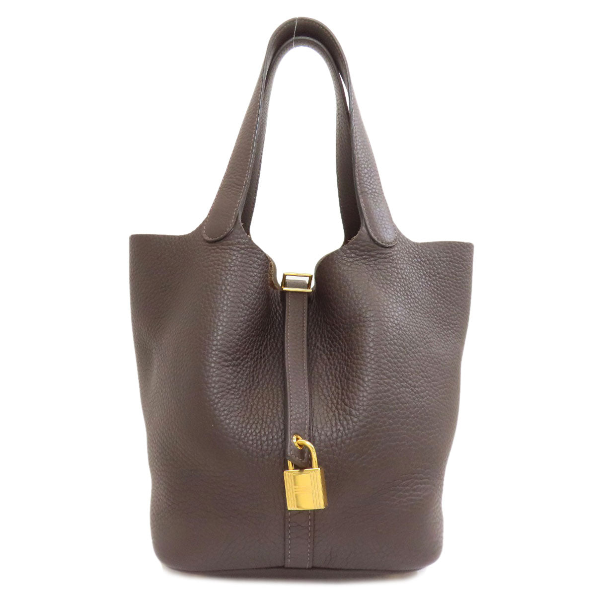 HERMES Picotin Lock MM GoldHardware Handbag Taurillon Clemence Ladies [Used]