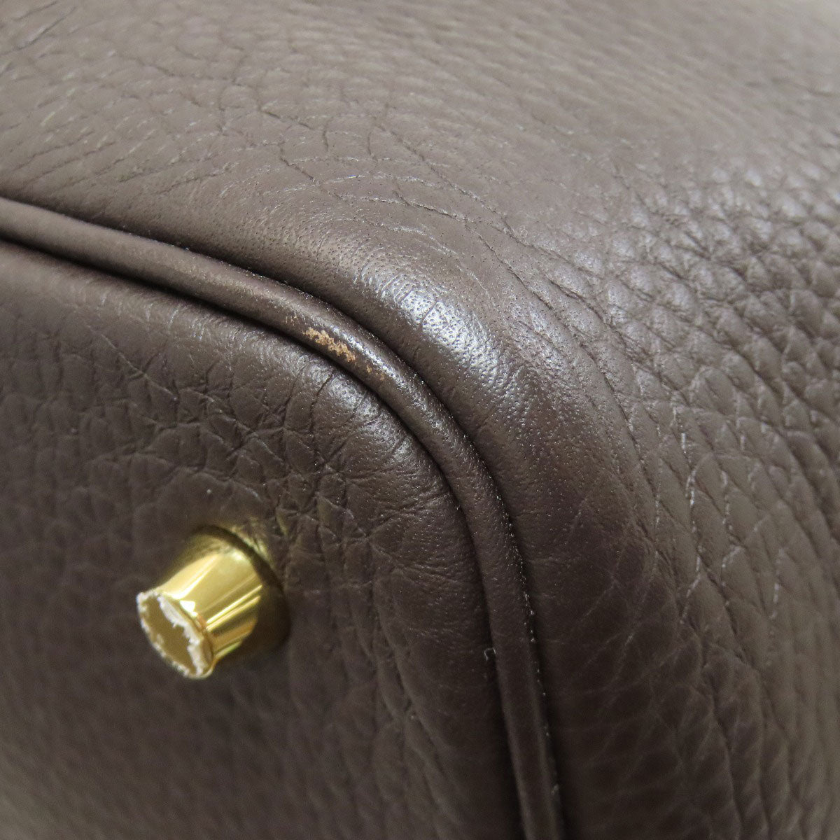 HERMES Picotin Lock MM GoldHardware Handbag Taurillon Clemence Ladies [Used]