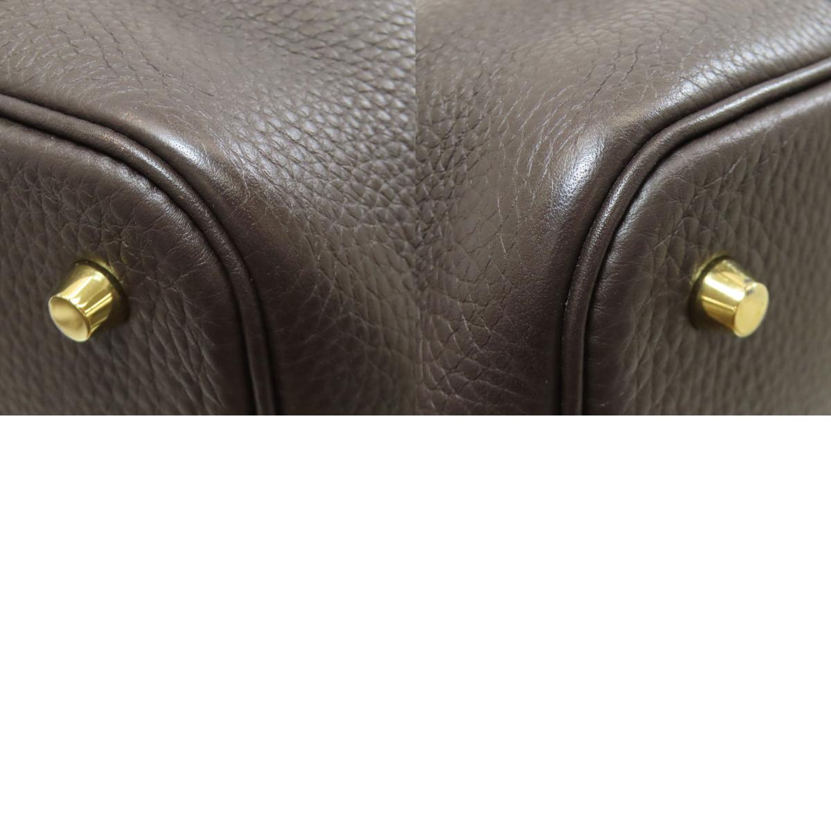 HERMES Picotin Lock MM GoldHardware Handbag Taurillon Clemence Ladies [Used]