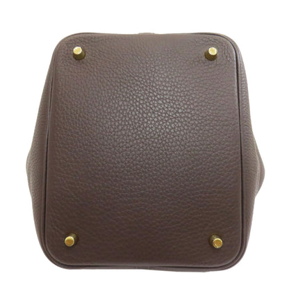 HERMES Picotin Lock MM GoldHardware Handbag Taurillon Clemence Ladies [Used]