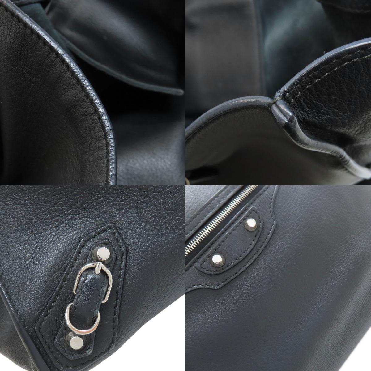 BALENCIAGA 432596 Paper 2WAY Tote Bag Lambskin Ladies [Used]
