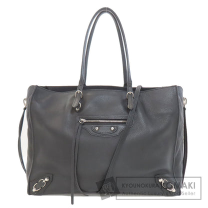 BALENCIAGA 432596 Paper 2WAY Tote Bag Lambskin Ladies [Used]