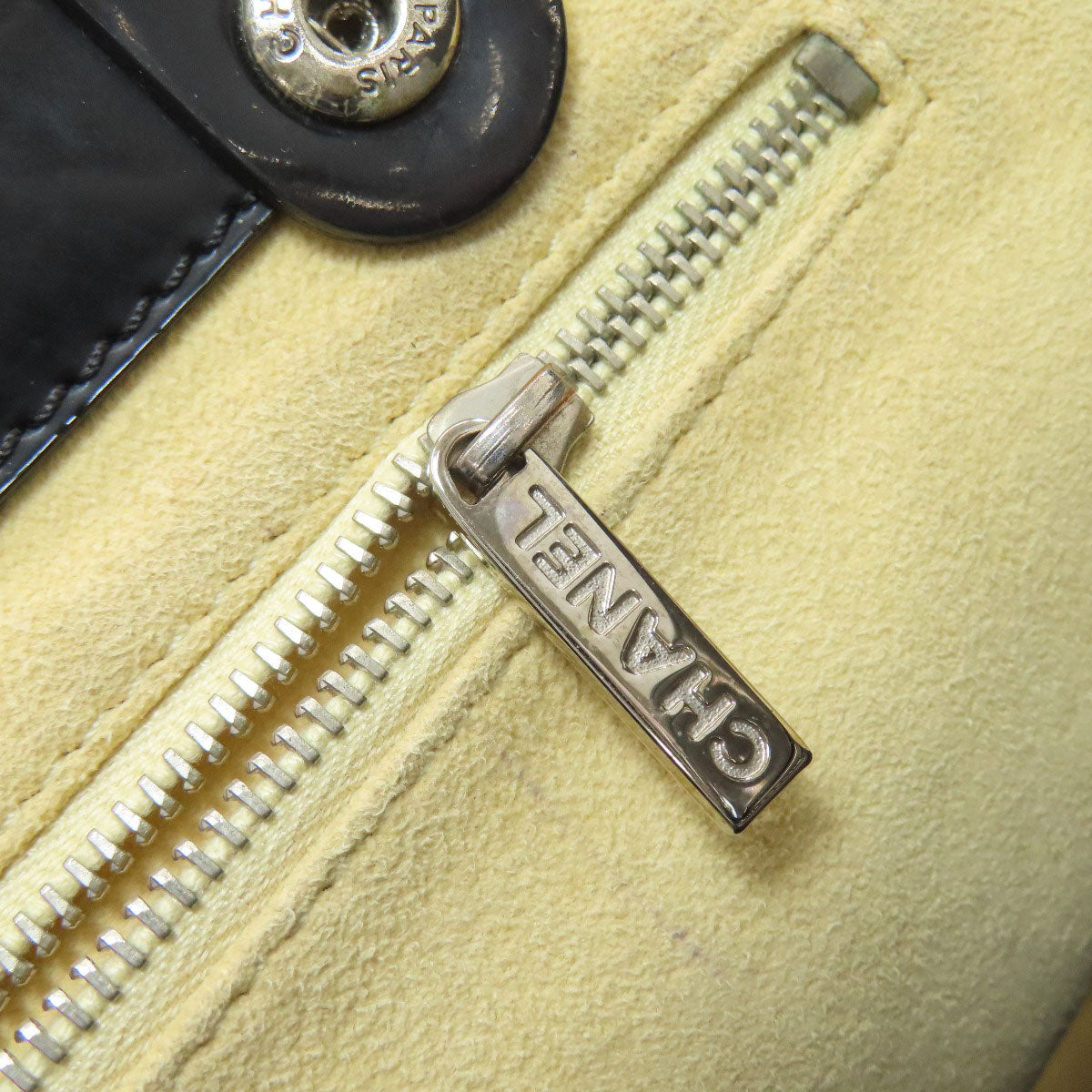 CHANEL Punching COCO Mark SilverHardware Handbag Enamel Ladies [Used]