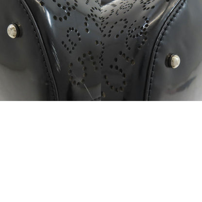 CHANEL Punching COCO Mark SilverHardware Handbag Enamel Ladies [Used]