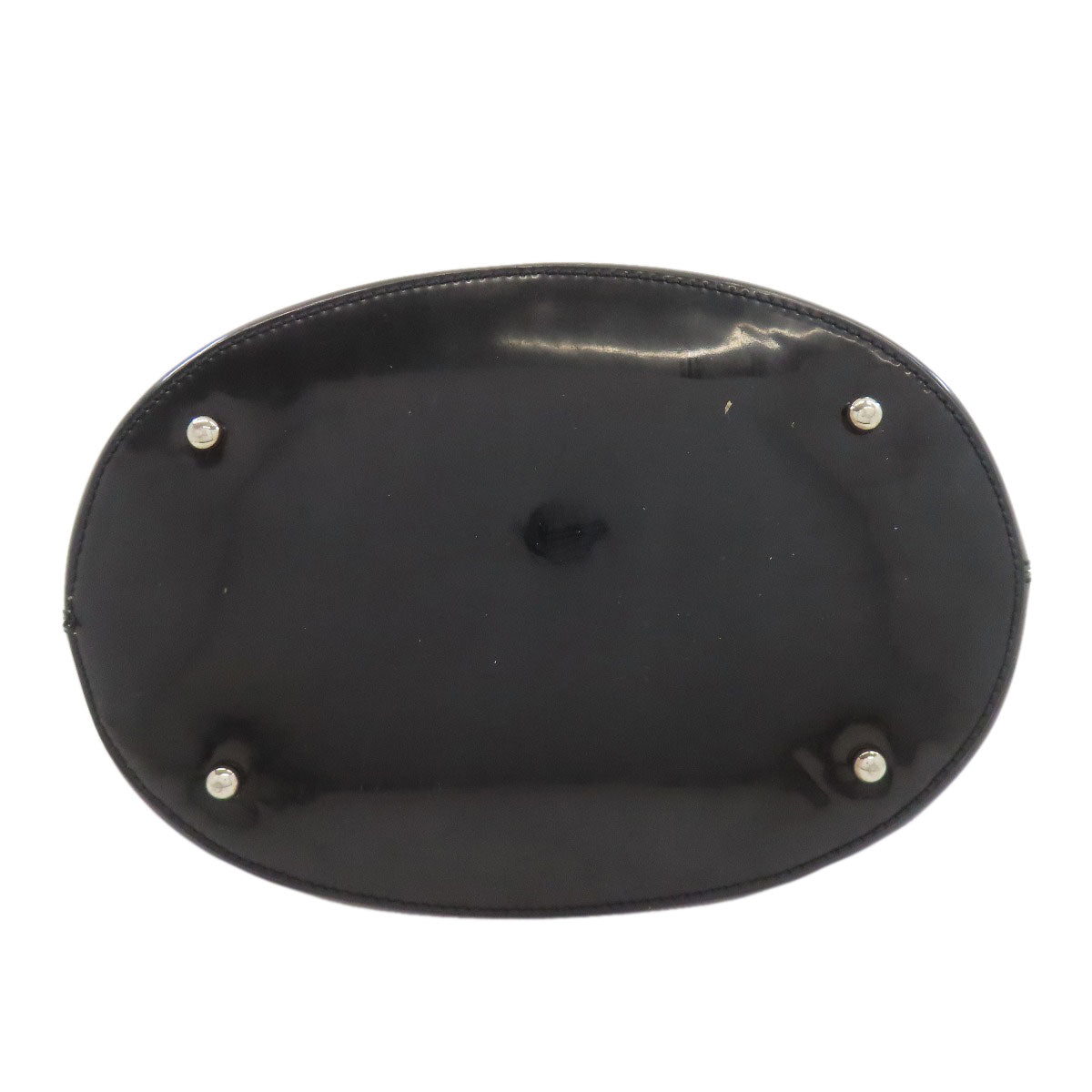 CHANEL Punching COCO Mark SilverHardware Handbag Enamel Ladies [Used]